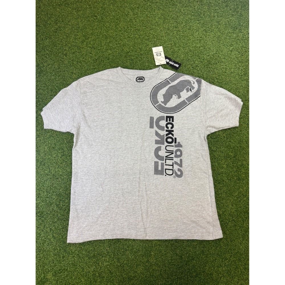 Ecko Unltd Mens Graphic T-Shirt XL Gray Rhino Logo 1972 Short Sleeve Tee New